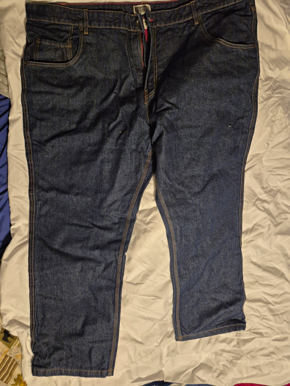 Field & Forest Outfitters Dark Wash Blue Denim lined Jeans Relaxed fit